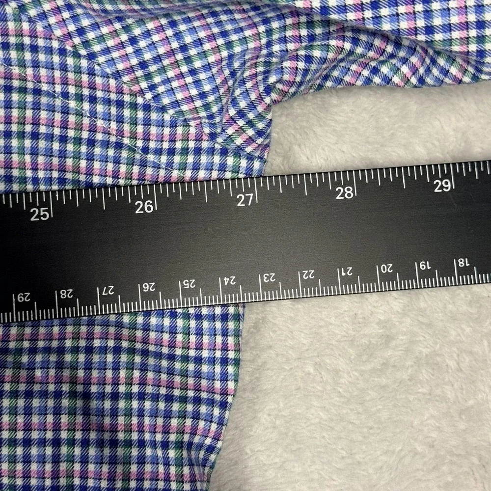 Ralph Lauren Button Down Shirt Mens XXL Blue Green‎ Pink Plaid Classic Fit
